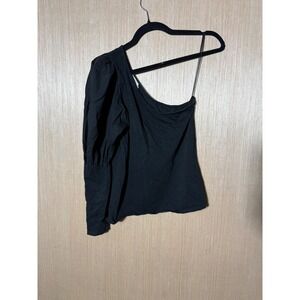 Nation LTD cotton one puff balloon‎ sleeve blouse